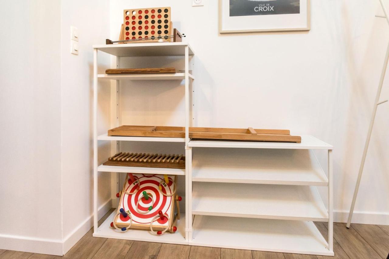Le Flamand, Jeux En Bois Deco Du Nord! Τουρκουάν Εξωτερικό φωτογραφία